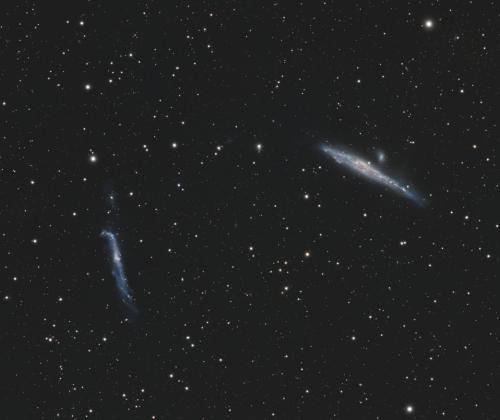 Whale and Hockey Stick galaxies | © Adriano Anfuso